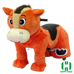 Horse Tiger Animal Electric Walking Animal Ride for Kids Plush Animal Ride On Toy for Playground