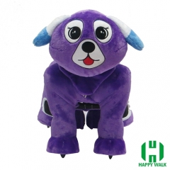 Dearest Dog Animal Electric Walking Animal Ride for Kids Plush Animal Ride On Toy for Playground