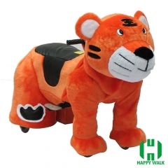 The King Tiger Animal Electric Walking Animal Ride for Kids Plush Animal Ride On Toy for Playground