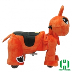 Qizai Animal Electric Walking Animal Ride for Kids Plush Animal Ride On Toy for Playground