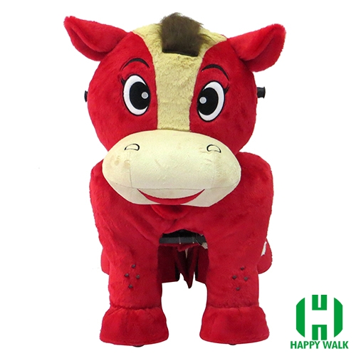 Horse Tiger Animal Electric Walking Animal Ride for Kids Plush Animal Ride On Toy for Playground