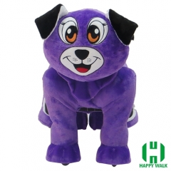 Pekingese Dog Animal Electric Walking Animal Ride for Kids Plush Animal Ride On Toy for Playground