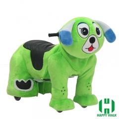 Dearest Dog Animal Electric Walking Animal Ride for Kids Plush Animal Ride On Toy for Playground