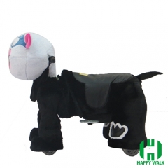 Dairy Cow Animal Electric Walking Animal Ride for Kids Plush Animal Ride On Toy for Playground