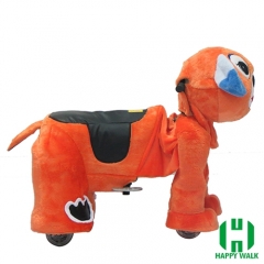 Dearest Dog Animal Electric Walking Animal Ride for Kids Plush Animal Ride On Toy for Playground