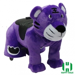 The King Tiger Animal Electric Walking Animal Ride for Kids Plush Animal Ride On Toy for Playground