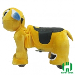 Dearest Dog Animal Electric Walking Animal Ride for Kids Plush Animal Ride On Toy for Playground