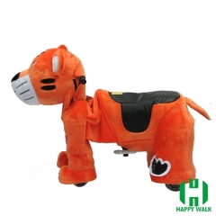 The King Tiger Animal Electric Walking Animal Ride for Kids Plush Animal Ride On Toy for Playground