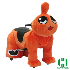 Qizai Animal Electric Walking Animal Ride for Kids Plush Animal Ride On Toy for Playground