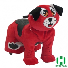 Pekingese Dog Animal Electric Walking Animal Ride for Kids Plush Animal Ride On Toy for Playground