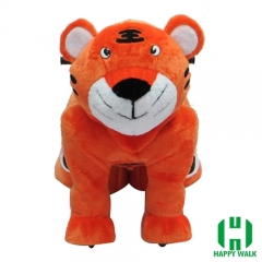 The King Tiger Animal Electric Walking Animal Ride for Kids Plush Animal Ride On Toy for Playground