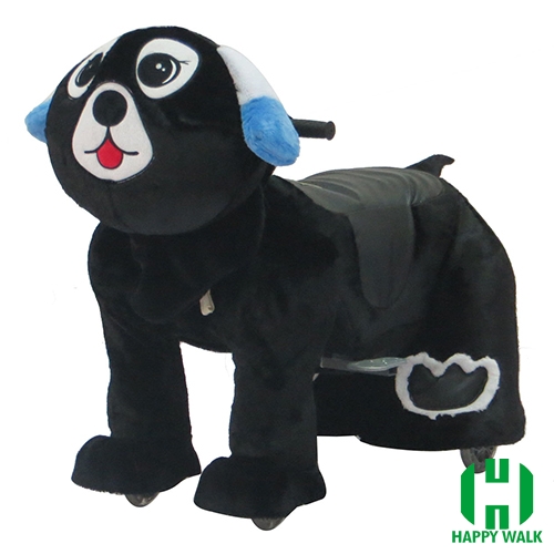 Dearest Dog Animal Electric Walking Animal Ride for Kids Plush Animal Ride On Toy for Playground