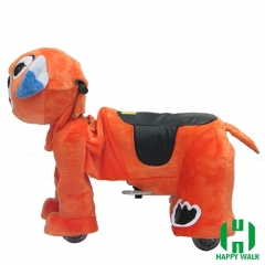 Dearest Dog Animal Electric Walking Animal Ride for Kids Plush Animal Ride On Toy for Playground