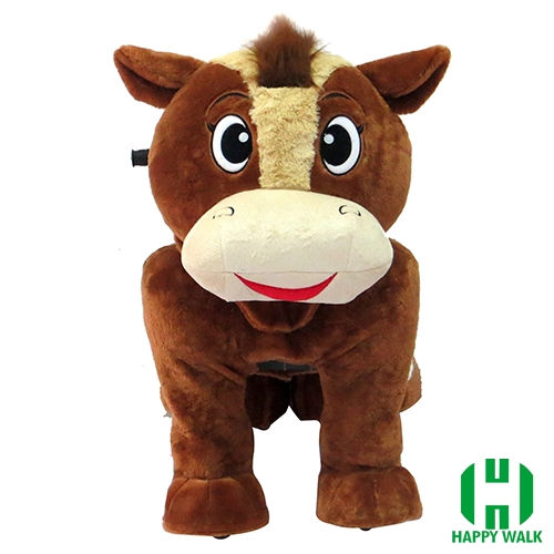 Horse Tiger Animal Electric Walking Animal Ride for Kids Plush Animal Ride On Toy for Playground