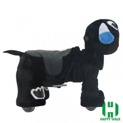 Dearest Dog Animal Electric Walking Animal Ride for Kids Plush Animal Ride On Toy for Playground