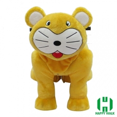 Baby Tiger Dog Animal Electric Walking Animal Ride for Kids Plush Animal Ride On Toy for Playground