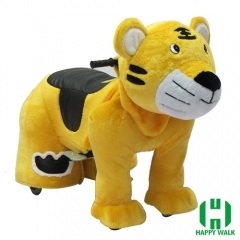 The King Tiger Animal Electric Walking Animal Ride for Kids Plush Animal Ride On Toy for Playground