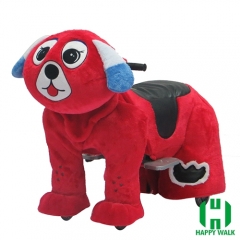 Dearest Dog Animal Electric Walking Animal Ride for Kids Plush Animal Ride On Toy for Playground