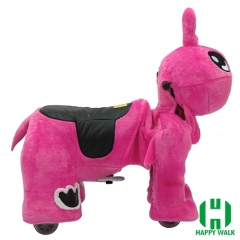 Qizai Animal Electric Walking Animal Ride for Kids Plush Animal Ride On Toy for Playground