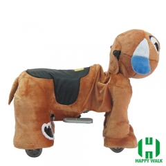 Dearest Dog Animal Electric Walking Animal Ride for Kids Plush Animal Ride On Toy for Playground