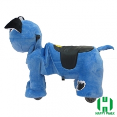 Pekingese Dog Animal Electric Walking Animal Ride for Kids Plush Animal Ride On Toy for Playground