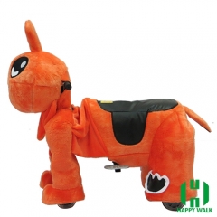 Qizai Animal Electric Walking Animal Ride for Kids Plush Animal Ride On Toy for Playground