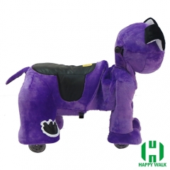 Pekingese Dog Animal Electric Walking Animal Ride for Kids Plush Animal Ride On Toy for Playground