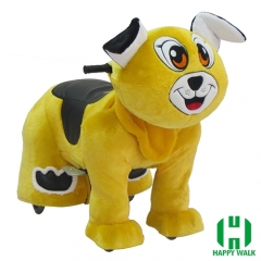 Pekingese Dog Animal Electric Walking Animal Ride for Kids Plush Animal Ride On Toy for Playground