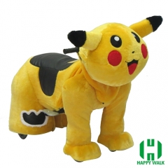 Pikachu Animal Electric Walking Animal Ride for Kids Plush Animal Ride On Toy for Playground