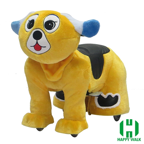 Dearest Dog Animal Electric Walking Animal Ride for Kids Plush Animal Ride On Toy for Playground