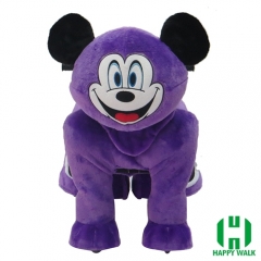 Mouse Animal Electric Walking Animal Ride for Kids Plush Animal Ride On Toy for Playground