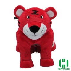 The King Tiger Animal Electric Walking Animal Ride for Kids Plush Animal Ride On Toy for Playground