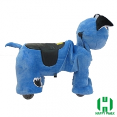 Pekingese Dog Animal Electric Walking Animal Ride for Kids Plush Animal Ride On Toy for Playground