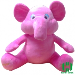 Custom Red Elephant Stuffed Plush Toy