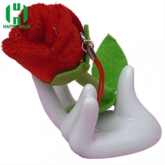 Custom Flower Plush Keychain