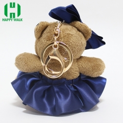 Custom Jewel Bear Plush Keychain