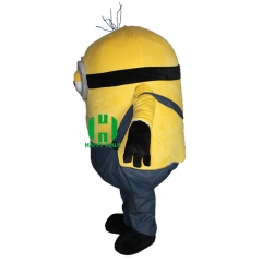 Minion Inflatable Plush Movie Character Cartoon Mascot Costume for Adult