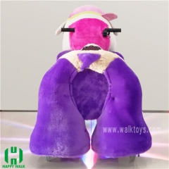 Red dragon dinosaur spotlight Plush Electric Animal Riding Scooters