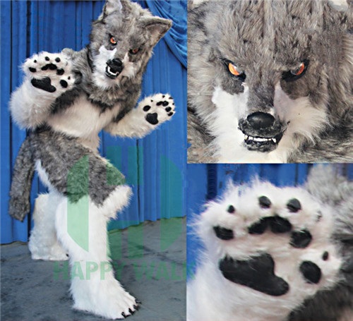 Customized Wolf Mascot Costume