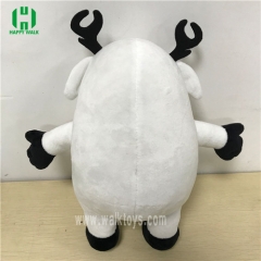 Custom Big Mouth White Plush Toy