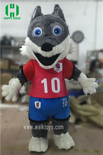 World Cup Mascot Costume in Red Jacket