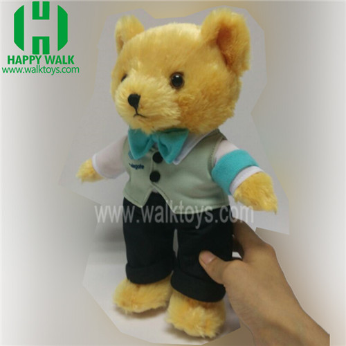 28cm Custom Jacket Teddy Bear Plush Toy