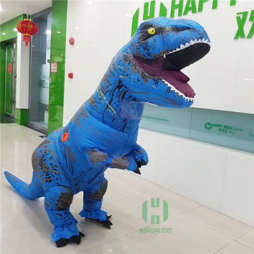Blue Tyrannosaurus Rex Inflatable Costume for Adult