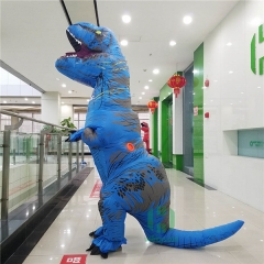 Blue Tyrannosaurus Rex Inflatable Costume for Adult