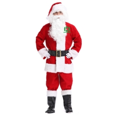 Christmas Santa Claus Costume for Adult