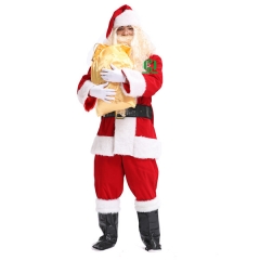 Christmas Santa Claus Costume for Adult