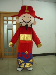 Chinese New Year God of Fortune Mascot Costume for Adult