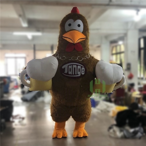 1.8Meters The Cock Inflatable Mascot Costume