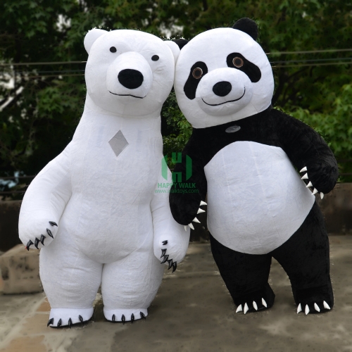 Summer  Pure and fresh Inflatable Panda and Polar Bear