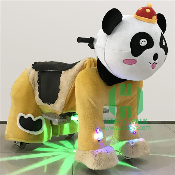 Panda Electric Walking Animal Ride for Kids Plush Animal Ride On Toy